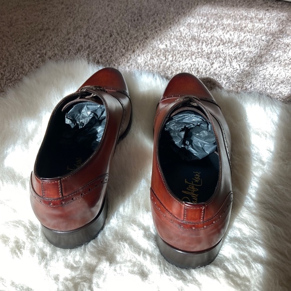 Brand New Paul Evans Brando Semi-Brogue Oxford - Havana Brown